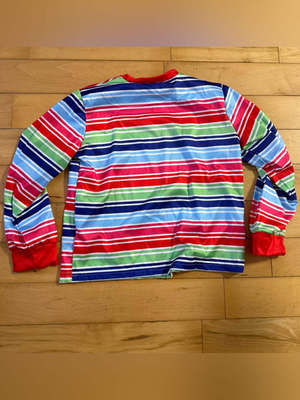 Kids Multicolor Striped Long-Sleeve Tee - Red, Blue & Green